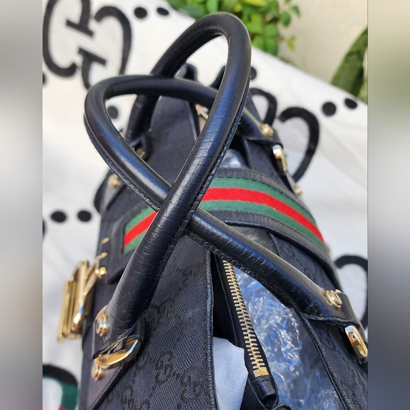 Authentic Vintage Gucci Black Small Tote - Picture 10 of 16